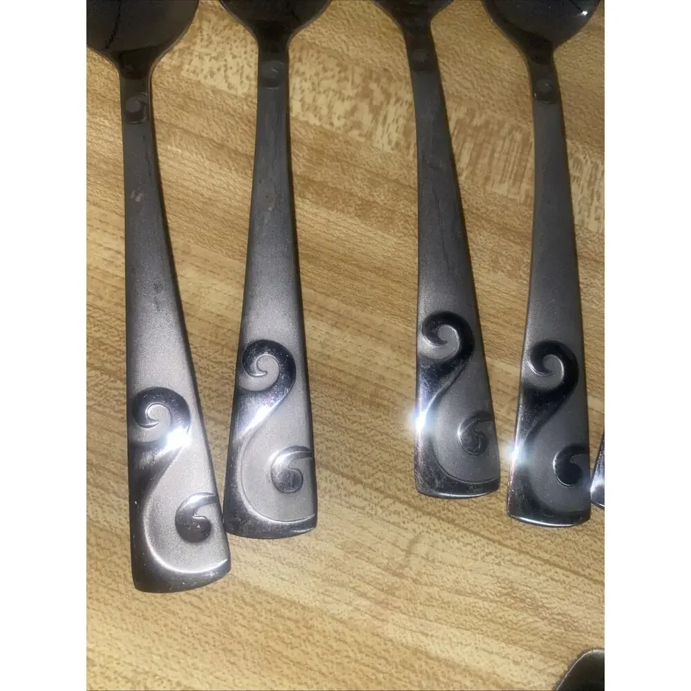 Cambridge Silver Sand Script Pattern Flatware Lot Of 25 Pieces